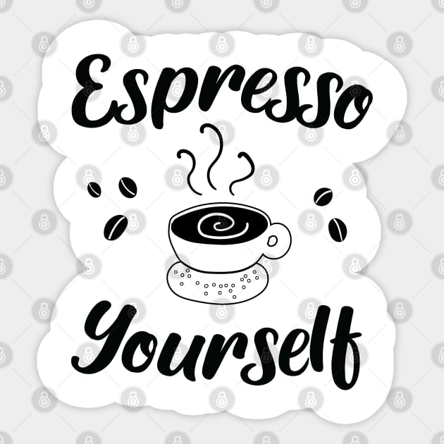 Espresso Yourself Sticker by KA fashion